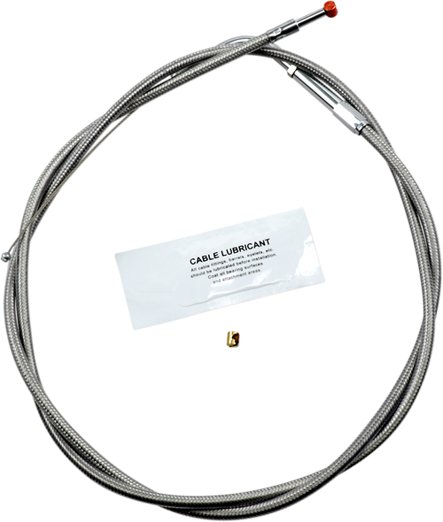 BARNETT 10230300168 Stainless Steel Throttle/Idle Cable - +8" '02-'07 Touring