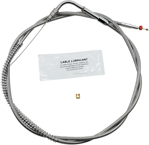BARNETT 10230300208 Stainless Steel Throttle/Idle Cable - +8" '96-'01 Touring