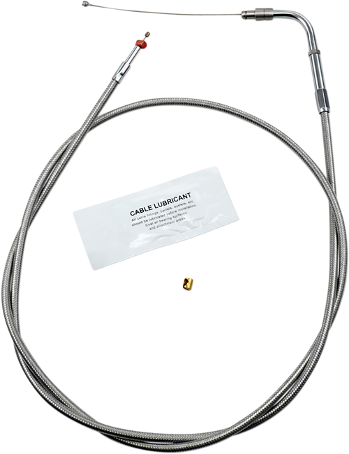 BARNETT 102303001612 Stainless Steel Throttle/Idle Cable - +12" '02-'07 FLH