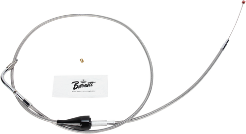 BARNETT 102304100406 Stainless Steel Throttle/Idle Cable - +6" '96-'01 Touring