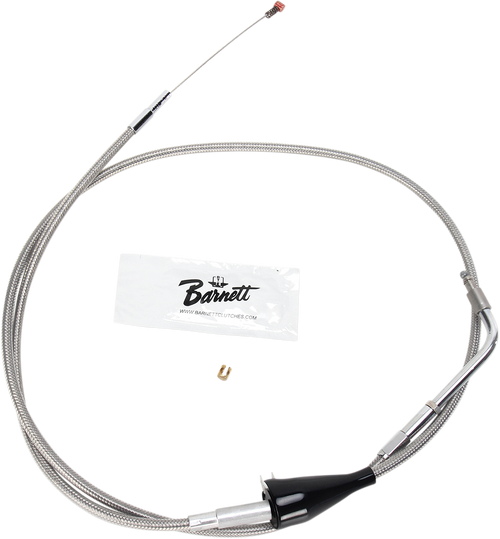 BARNETT 102304103506 Stainless Steel Throttle/Idle Cable - +6" '02-'07 Touring