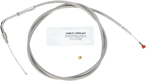 BARNETT 10230400168 Stainless Steel Throttle/Idle Cable - +8" '02-'07 Touring
