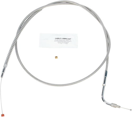 BARNETT 10230400178 Stainless Steel Throttle/Idle Cable - +8" '96-'01 Touring