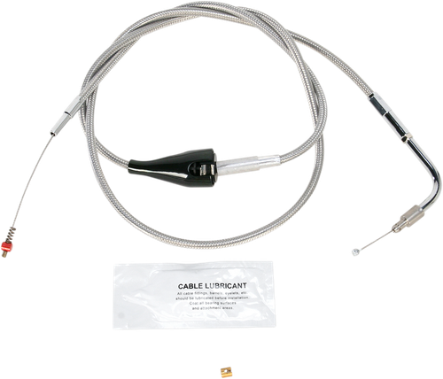 BARNETT 10230410018 Stainless Steel Throttle/Idle Cable - Cruise +8" '02-'07 FLH