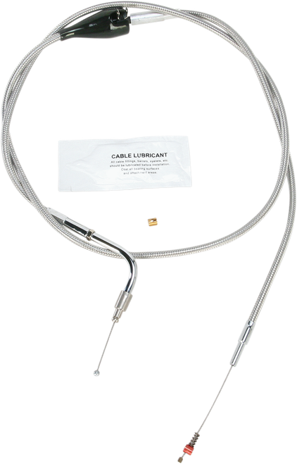 BARNETT 10230410028 Stainless Steel Throttle/Idle Cable - Cruise +8" '02-'06 FLH