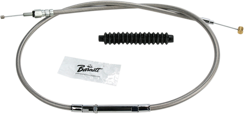 BARNETT 1023110002 High-Efficiency Stainless Steel Clutch Cable for Harley-Davidson - Standard Buell