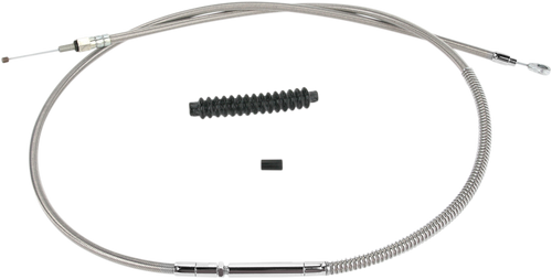 BARNETT 102301001006 High-Efficiency Stainless Steel Clutch Cable for Harley-Davidson - +6" '87-'99