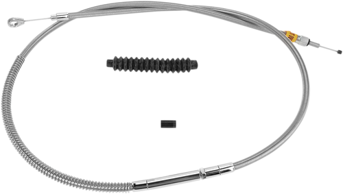 BARNETT 1023010012HE High-Efficiency Stainless Steel Clutch Cable for Harley-Davidson - Standard Softail/FXR