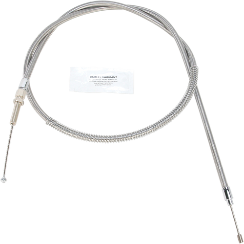 BARNETT 102301001406 High-Efficiency Stainless Steel Clutch Cable for Harley-Davidson - +6" '68-'85