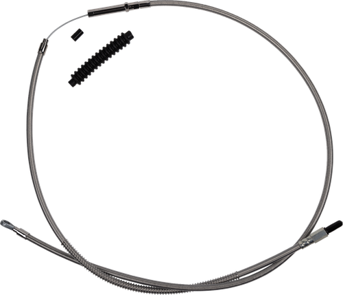 BARNETT 10230100616 High-Efficiency Stainless Steel Clutch Cable for Harley-Davidson - +6" '18-'23 Softail