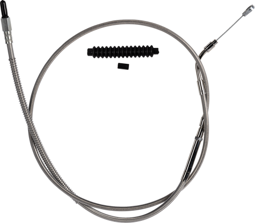 BARNETT 10230100666 High-Efficiency Stainless Steel Clutch Cable for Harley-Davidson - +6" '21-'24 FLH