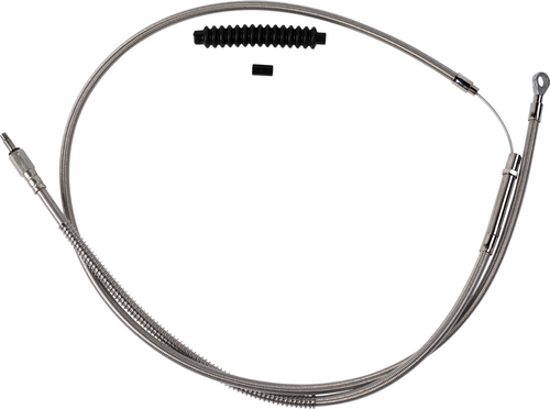 BARNETT 10230100678 High-Efficiency Stainless Steel Clutch Cable for Harley-Davidson - +8" '21-'24 FL
