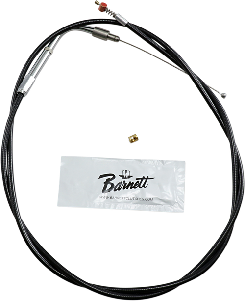 BARNETT 101304001606 Black Vinyl Throttle/Idle Cable - +6" Size 45" Length