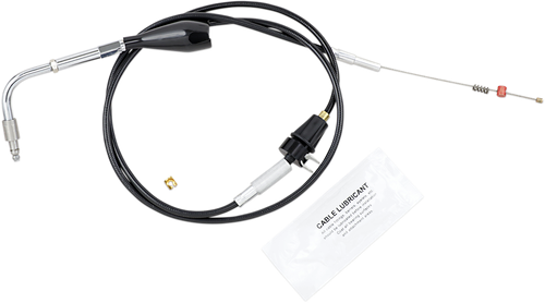 BARNETT 1013041001 Black Vinyl Throttle/Idle Cable - Cruise 28" Length