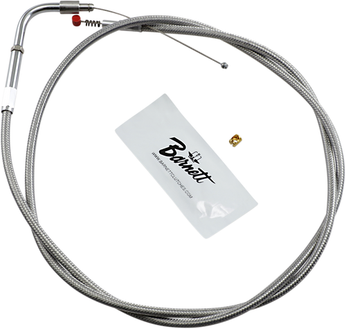 BARNETT 102304001606 Stainless Steel Throttle/Idle Cable - +6" '02-'07 FLH