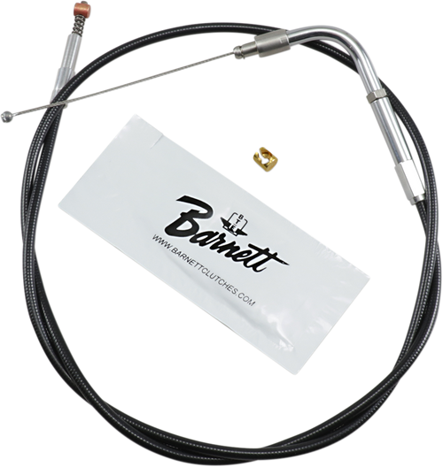 BARNETT 101304001203 Black Vinyl Throttle/Idle Cable - +3" Size 34" Length
