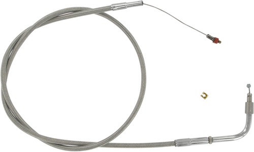 BARNETT 102303001203 Stainless Steel Throttle/Idle Cable - +3" '01-'15 Softail