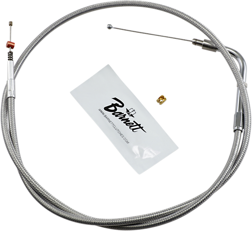 BARNETT 102304001206 Stainless Steel Throttle/Idle Cable - +6" '01-'15 Softail