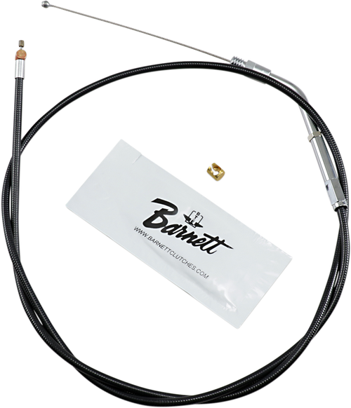 BARNETT 101303000506 Black Vinyl Throttle/Idle Cable - +6" Size 38" Length