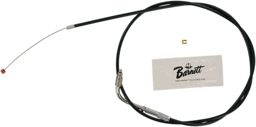 BARNETT 30696+6DS Black Vinyl Throttle/Idle Cable - +6" Size 41" Length