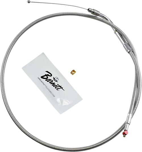 BARNETT 1023030015 Stainless Steel Throttle/Idle Cable - Dyna/FXR/Softail