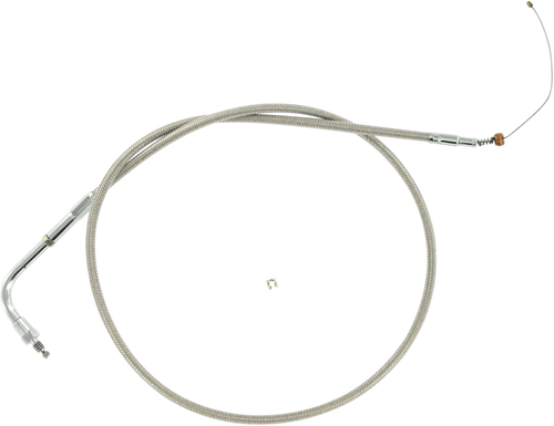 BARNETT 1023040014 Stainless Steel Throttle/Idle Cable - Dyna/FXR/Softail