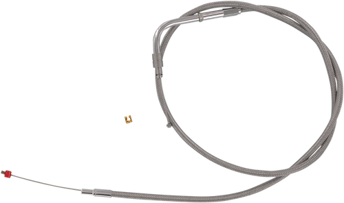 BARNETT 30696SCDS Stainless Steel Throttle/Idle Cable - '96-'00 Softail