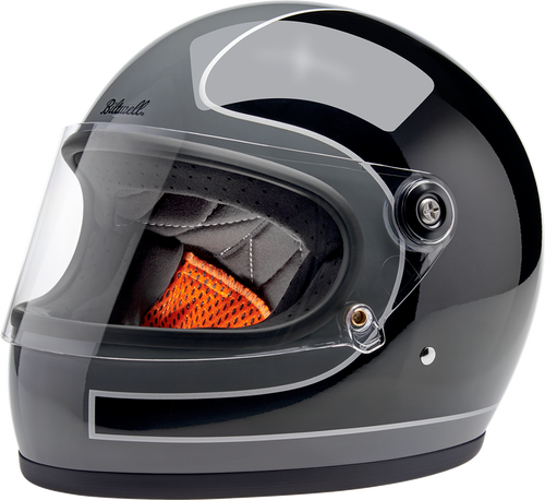 BILTWELL 1003-562-502 Gringo S Tracker Helmet - Tracker Gloss Storm Gray/Black Small
