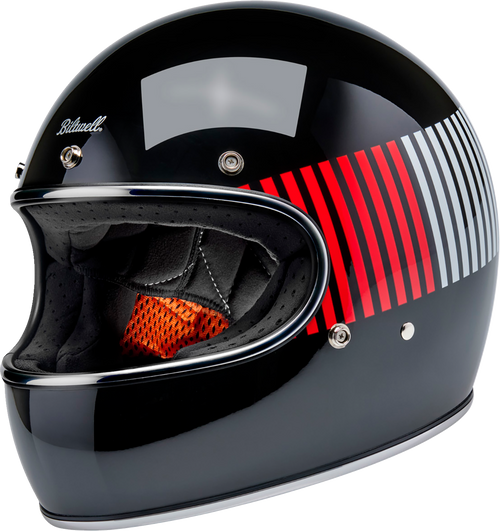 BILTWELL 1002-5120-503 Gringo Raceflow Helmet - Raceflow Black/Red/White/Blue Medium