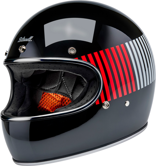 BILTWELL 1002-5120-504 Gringo Raceflow Helmet - Raceflow Black/Red/White/Blue Large