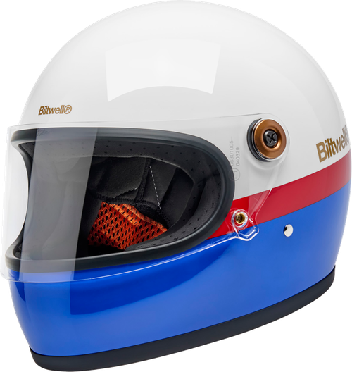 BILTWELL 1003-5124-505 Gringo S Apex Helmet - Apex White/Red/Blue XL