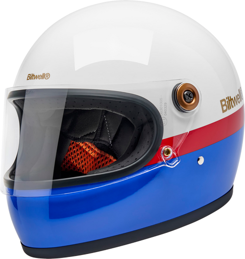 BILTWELL 1003-5124-506 Gringo S Apex Helmet - Apex White/Red/Blue 2XL