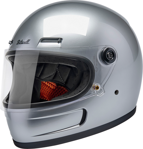 BILTWELL 1006-107-502 Gringo SV Helmet - Gloss Silver Small