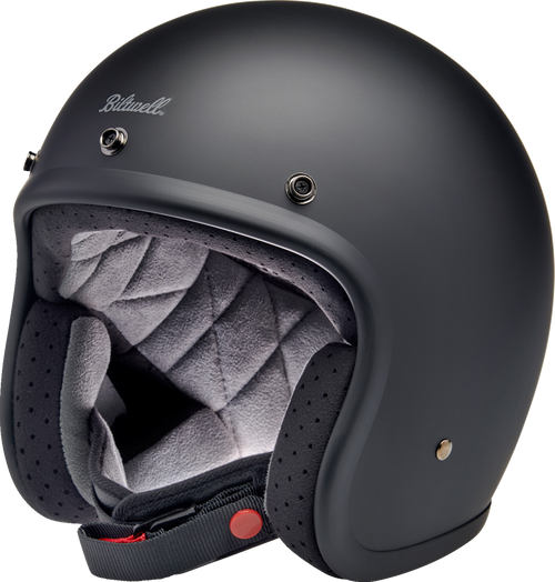 BILTWELL 1001-201-201 Bonanza Helmet — Solid - Flat Black XS
