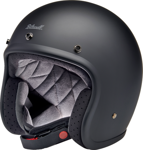 BILTWELL 1001-201-202 Bonanza Helmet — Solid - Flat Black Small
