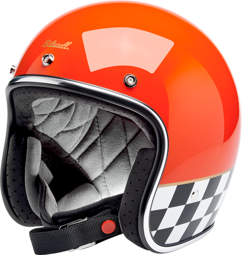 BILTWELL 1001-590-201 Bonanza Competition Helmet - Competition Orange XS
