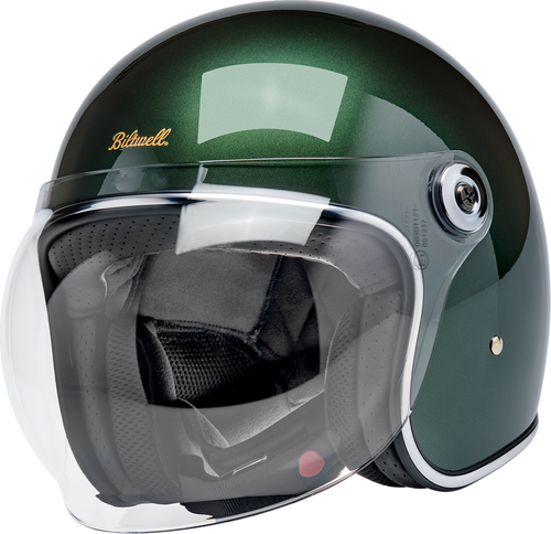 BILTWELL 1008-324-504 Tahoe™ Solid Helmet - Solid Metallic Sierra Green Large