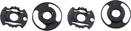 BILTWELL 0034-24 Gringo S/Lane Splitter Helmet Shield Baseplate Kit Set - Gen 2 Black Pair