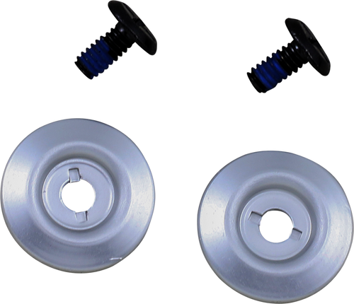 BILTWELL 0034-150-60 Gen 2 Helmet Hardware Kit - Black Screw Silver Baseplate