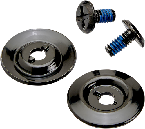 BILTWELL 0034-150-61 Gen 2 Helmet Hardware Kit - Black Screw Black Baseplate