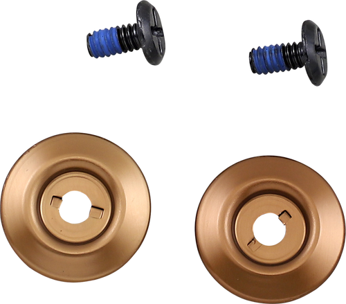 BILTWELL 0034-150-63 Gen 2 Helmet Hardware Kit - Black Screw Bronze Baseplate