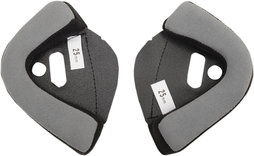 BILTWELL 0001-020-5733 Bonanza Helmet Cheek Pads - 33 mm