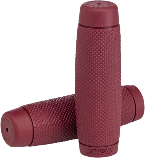 BILTWELL 6703-0301 Recoil Bar Grips - 1" Oxblood