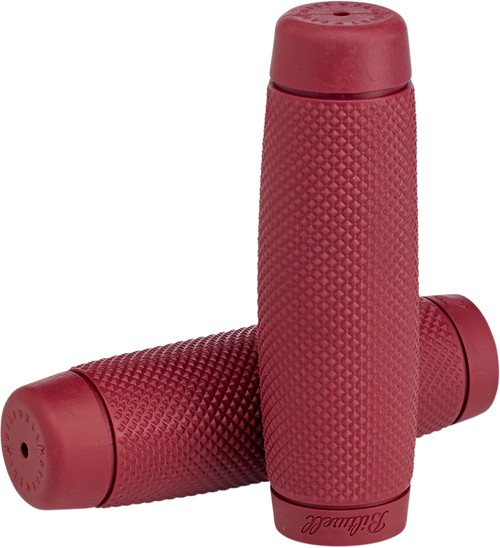 BILTWELL 6703-0378 Recoil Bar Grips - 7/8" Oxblood