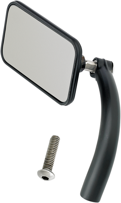 BILTWELL 6502-100-101 Utility Mirror with Perch Mount — Perch - Utility Side View Rectangle Perch Black Each