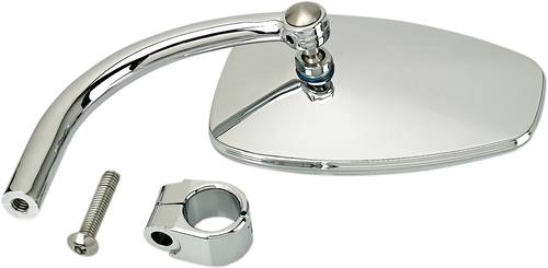 BILTWELL 6504-578-531 Clamp-On Utility Mirror for 7/8" Bars - Utility Side View Teardrop Chrome