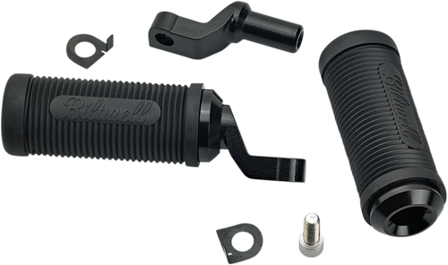 BILTWELL 7004-204-02 Norman Foot Pegs - Black Softail
