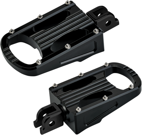 BILTWELL 7006-203-03 Punisher Foot Pegs - Black Softail