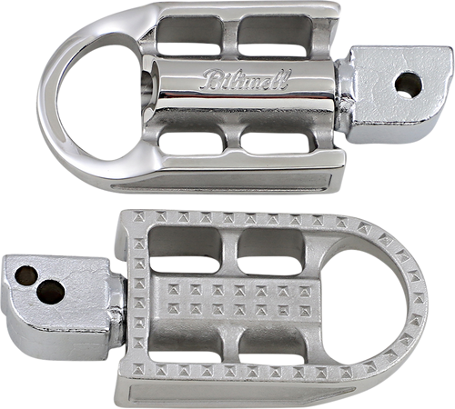 BILTWELL 7002-302-04 Mushman Foot Pegs - Standard Raw Polished