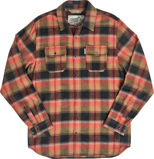 BILTWELL 8128-125-005 HI Test Flannel Shirt - Rust XL